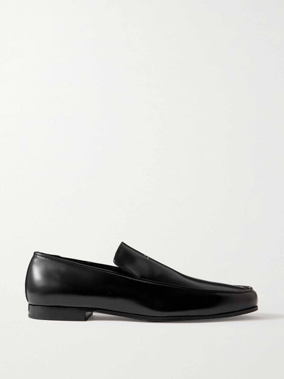 Totême The oval leather loafers at Collagerie