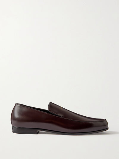 Totême The Oval leather loafers at Collagerie