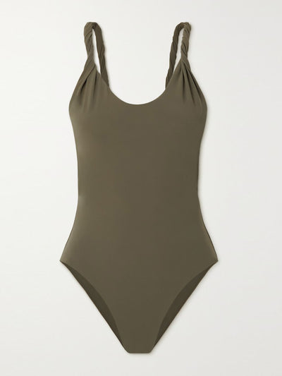 Totême Twisted recycled swimsuit at Collagerie