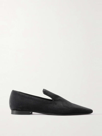 Totême The Venetian suede loafers at Collagerie