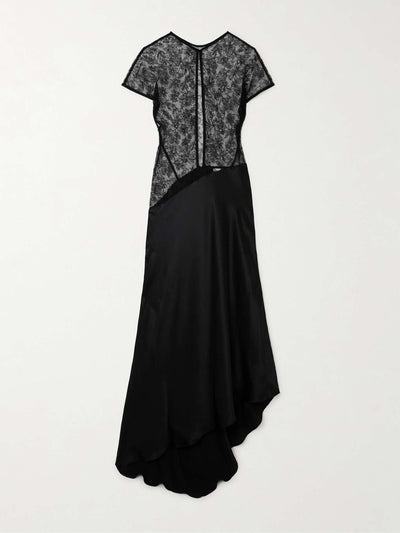 Tove Beline lace and silk-satin maxi dress at Collagerie
