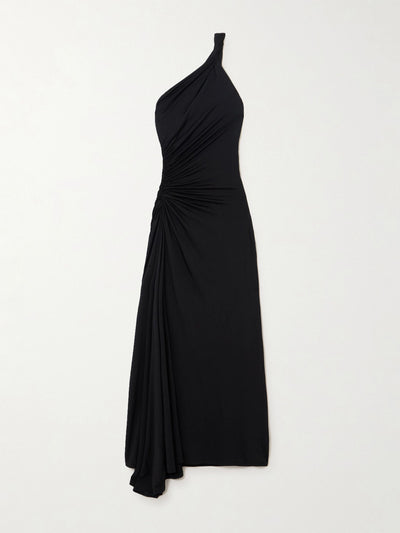 Tove Franca twisted asymmetric one-shoulder stretch-jersey maxi dress at Collagerie