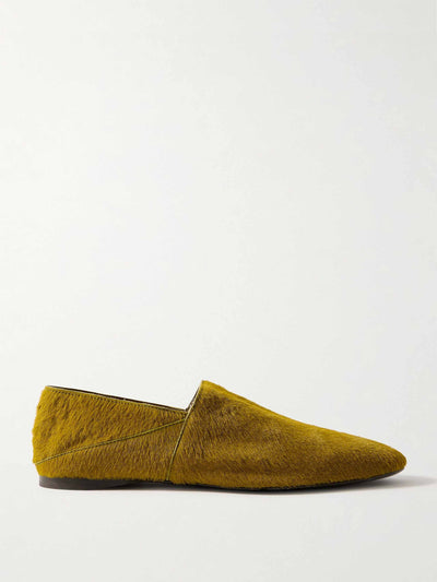 Tove Pascale calf hair slippers at Collagerie