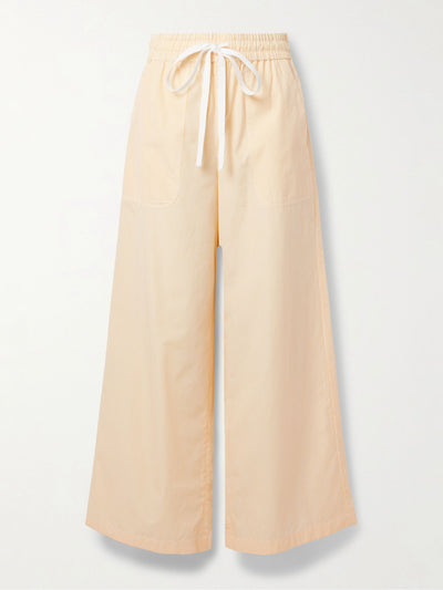 TWP Main St. striped cotton-poplin wide-leg pants at Collagerie