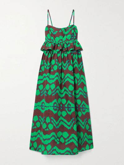 Ulla Johnson Amaliya printed silk midi dress at Collagerie