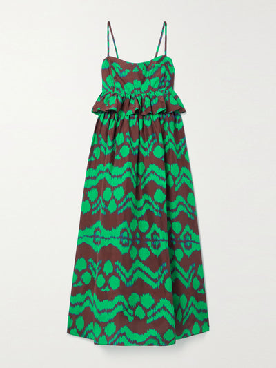 Ulla Johnson Amaliya printed silk midi dress at Collagerie