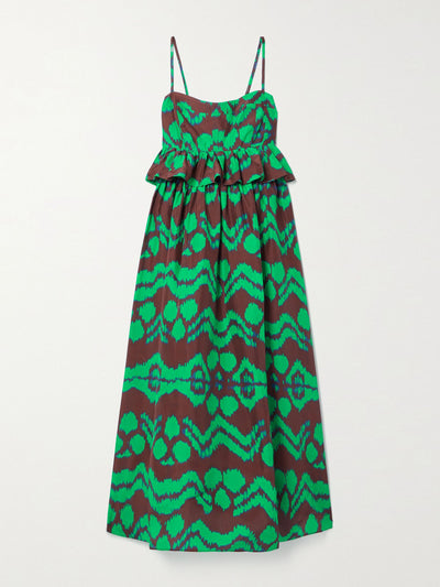 Ulla Johnson Amaliya printed silk midi dress at Collagerie