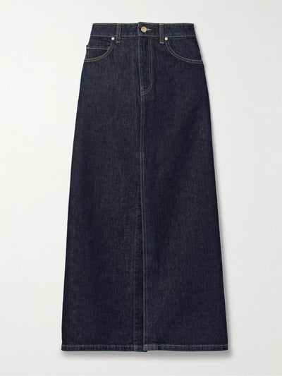 Ulla Johnson The Anais denim maxi skirt at Collagerie