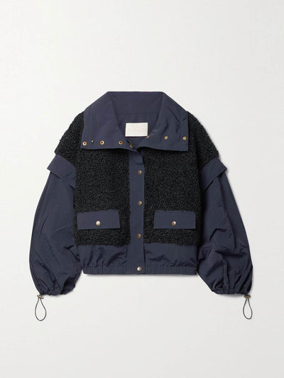 Ulla Johnson Navy shell and fleece jacket at Collagerie