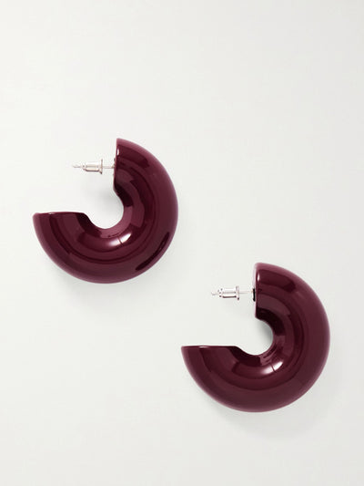 Uncommon Matters Beam wood hoop earrings at Collagerie