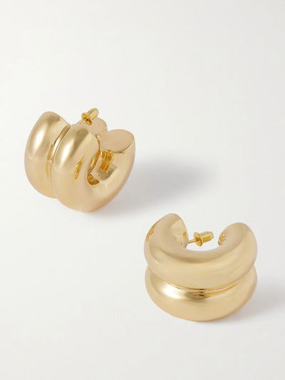 Uncommon Matters Billow gold vermeil hoop earrings at Collagerie