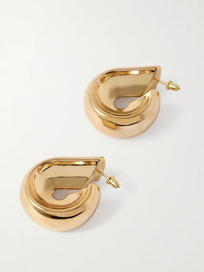 Uncommon Matters Creole gold-tone hoop earrings at Collagerie