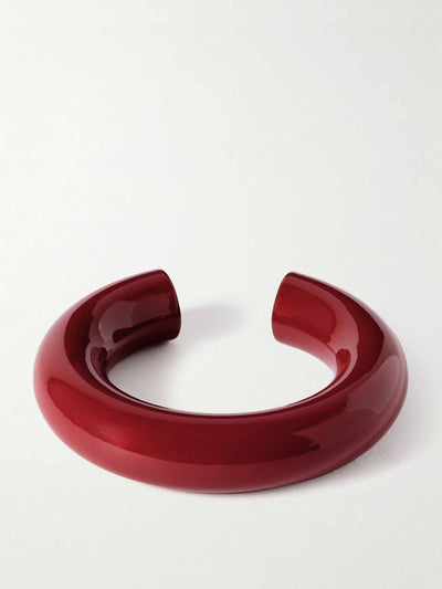 Uncommon Matters Swell coated-wood cuff at Collagerie