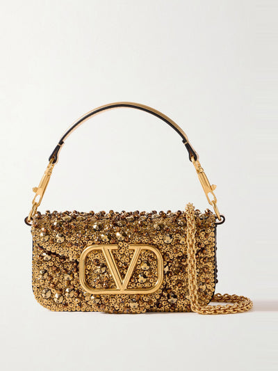 Valentino Garavani Locò small embellished leather bag at Collagerie