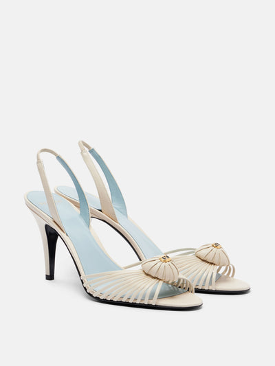 Valentino Garavani Royal 85 leather slingback sandals at Collagerie