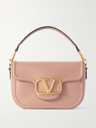 Valentino Garavani Locò textured-leather shoulder bag at Collagerie