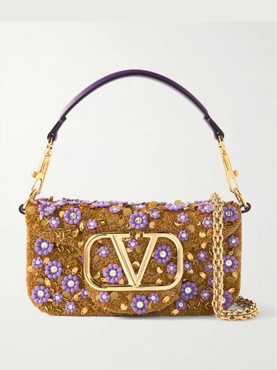 Valentino Garavani Locò small embellished leather bag at Collagerie