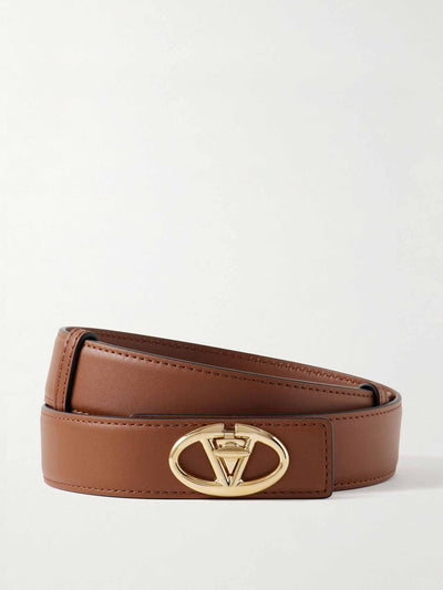 Valentino Garavani VLOGO Bold leather belt at Collagerie