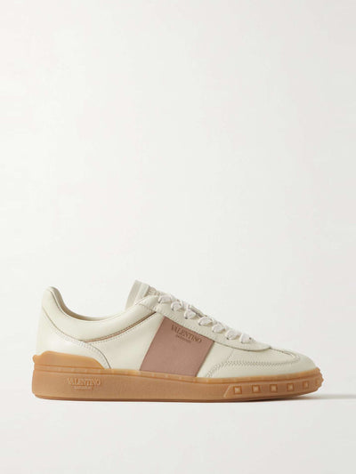 Valentino Garavani Two-tone leather sneakers at Collagerie