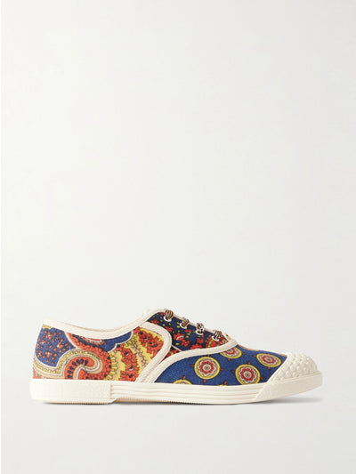 Valentino Garavani Bay By Bay printed twill sneakers at Collagerie