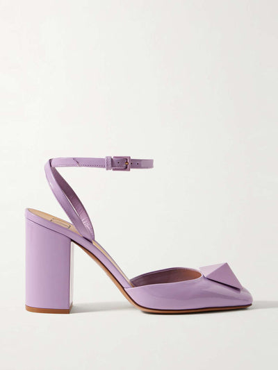 Valentino Garavani One Stud 90 patent-leather pumps at Collagerie