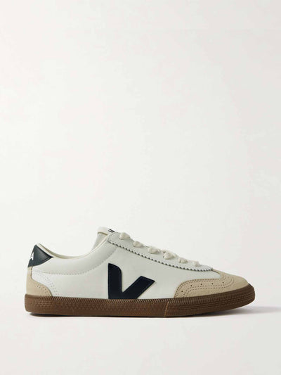 Veja Volley suede-trimmed leather sneakers at Collagerie