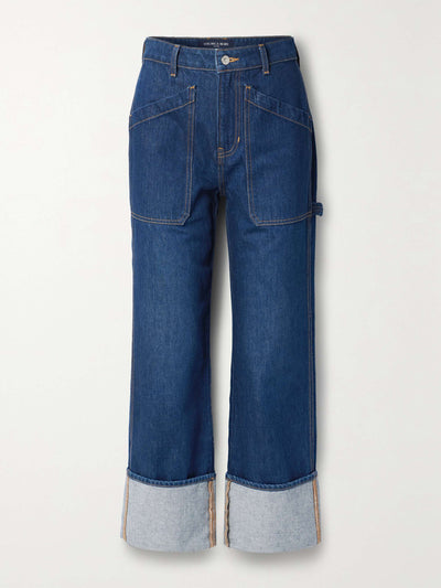 Veronica Beard Dylan high-rise wide-leg jeans at Collagerie