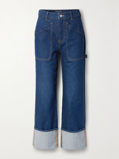 Veronica Beard Dylan high-rise wide-leg jeans at Collagerie