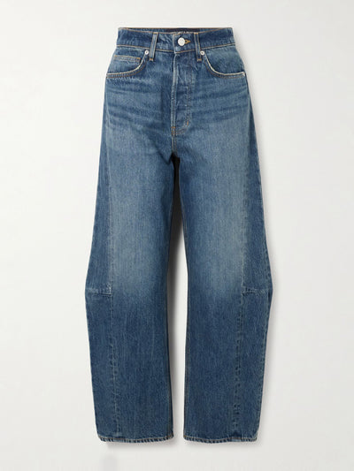 Veronica Beard Ryder high-rise barrel-leg jeans at Collagerie