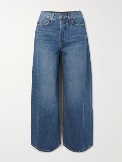 Veronica Beard Ryder high-rise barrel-leg jeans at Collagerie