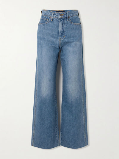 Veronica Beard Taylor high-rise wide-leg jeans at Collagerie