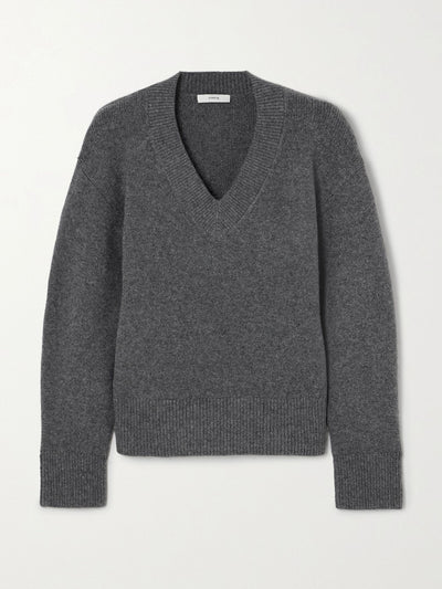 Vince Grey wool-blend jumper at Collagerie