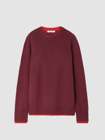 Wales Bonner Steady two-tone cashmere sweater at Collagerie