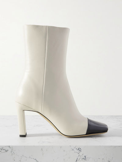 Wandler Isa two-tone leather ankle boots at Collagerie