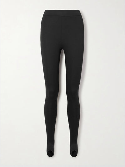 Wardrobe.NYC Stretch-jersey stirrup leggings at Collagerie