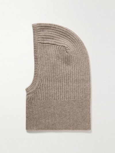 We Norwegians Blefjell ribbed cashmere balaclava at Collagerie