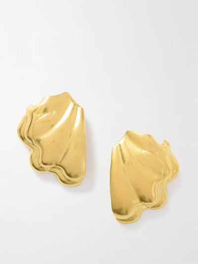 Ysso Ocean gold-plated earrings at Collagerie