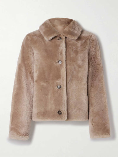Yves Salomon Shearling jacket at Collagerie