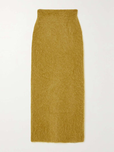 Zankov Delphine brushed-knit skirt at Collagerie