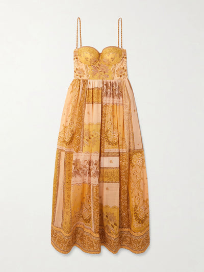 Zimmermann Lucky bandana-print cotton-voile midi dress at Collagerie