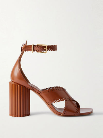 Zimmermann Eddie scalloped leather sandals at Collagerie
