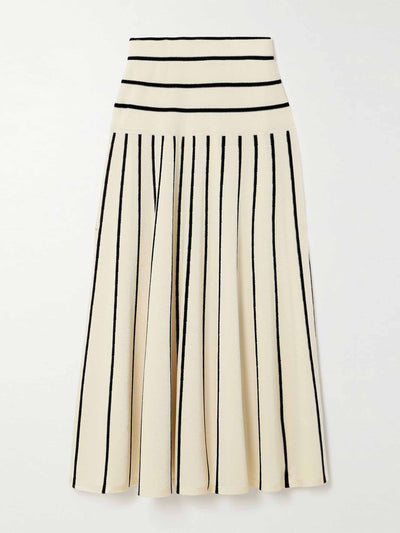 Zimmermann Striped knitted midi skirt at Collagerie