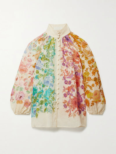 Zimmermann Multicoloured floral print blouse at Collagerie