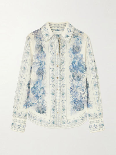 Zimmermann Wanderlust printed cotton shirt at Collagerie