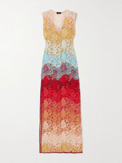 Etro Macramé maxi dress at Collagerie