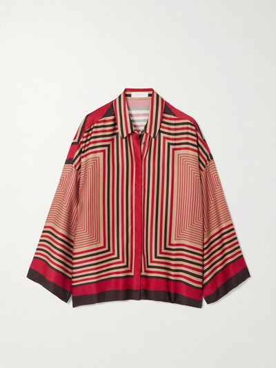 Faithfull Cora printed satin shirt at Collagerie