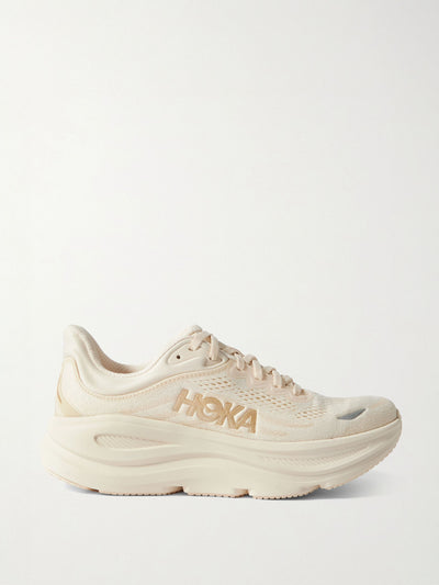 Hoka One One Bondi 9 rubber-trimmed jacquard-mesh sneakers at Collagerie