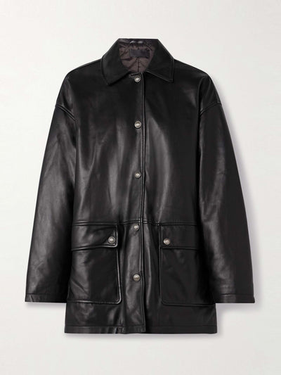 Nili Lotan Cordel leather coat at Collagerie