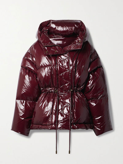 Ulla Johnson Rhodes convertible hooded quilted glossed-shell down coat at Collagerie