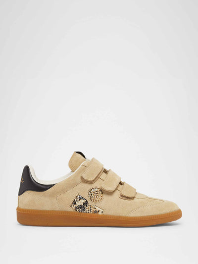 Isabel Marant Beth mixed leather triple-grip sneakers at Collagerie